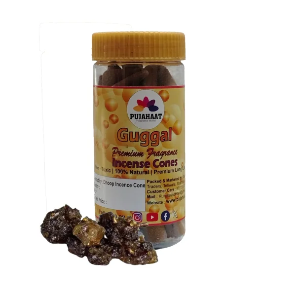 Guggal Fragrance Premium Scented Incense Dhoop Cone by Pujahaat - Image 3