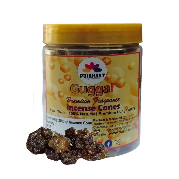 Guggal Fragrance Premium Scented Incense Dhoop Cone by Pujahaat - Image 2