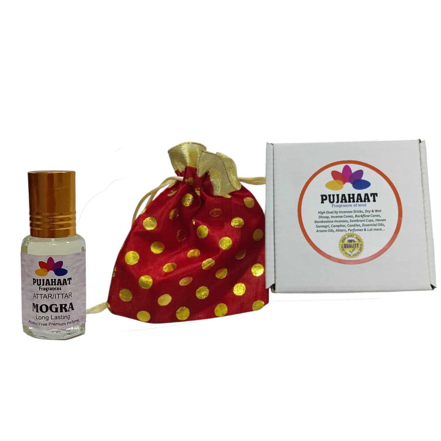 Pujahaat Premium Alcohol-Free Mogra Attar | Long-Lasting Floral Ittar for Men & Women - Image 4
