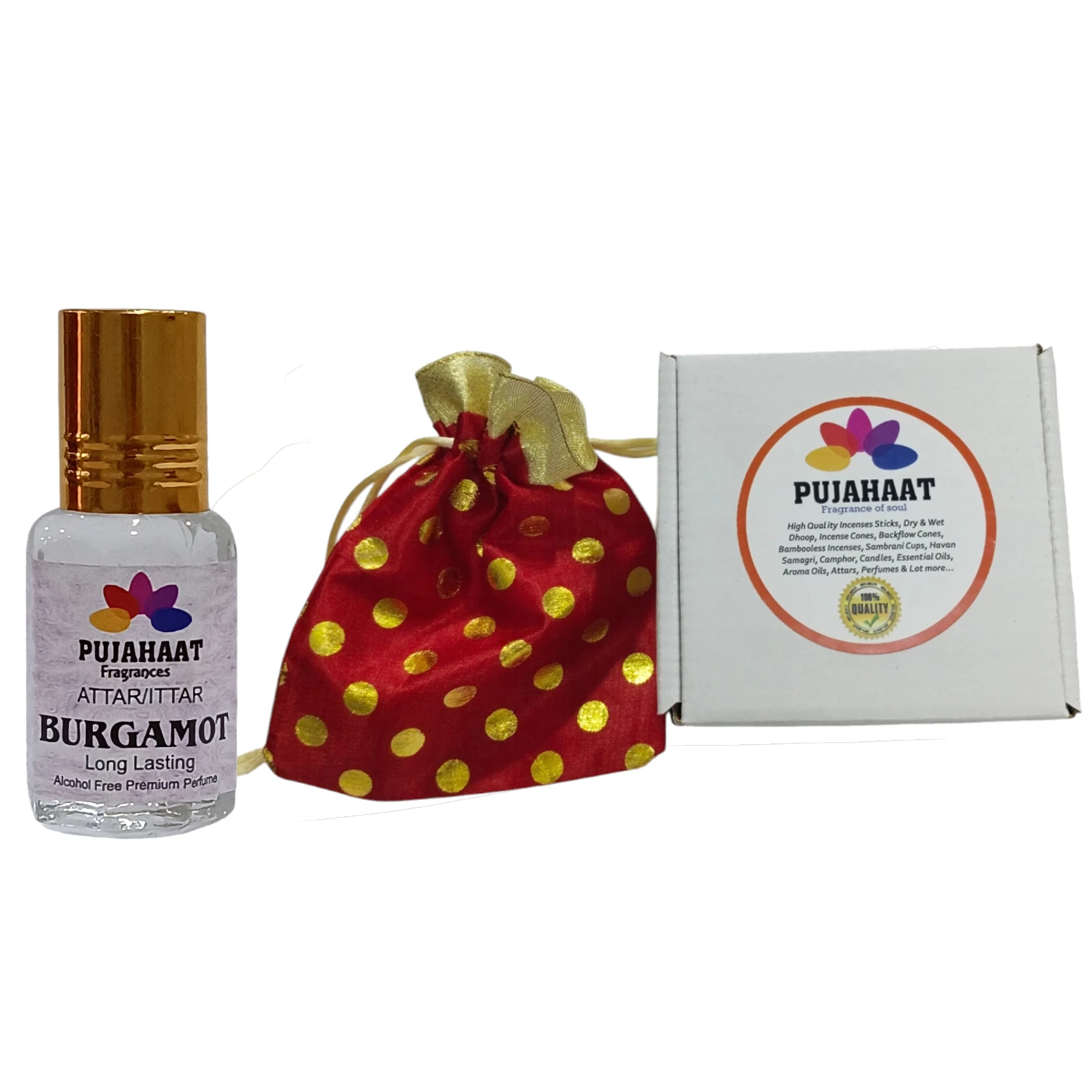 Pujahaat Premium Alcohol-Free Bergamot Attar | Long-Lasting Floral Ittar for Men & Women - Image 4