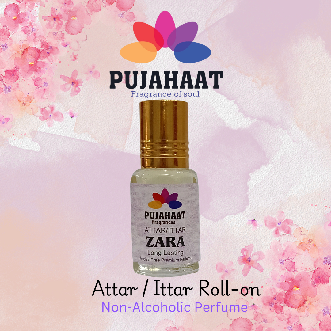 Pujahaat Non-Alcoholic Attar Zara Fragrance | Long Lasting Perfume Oil for Men & Women | Premium Quality | Travel Size - Image 5