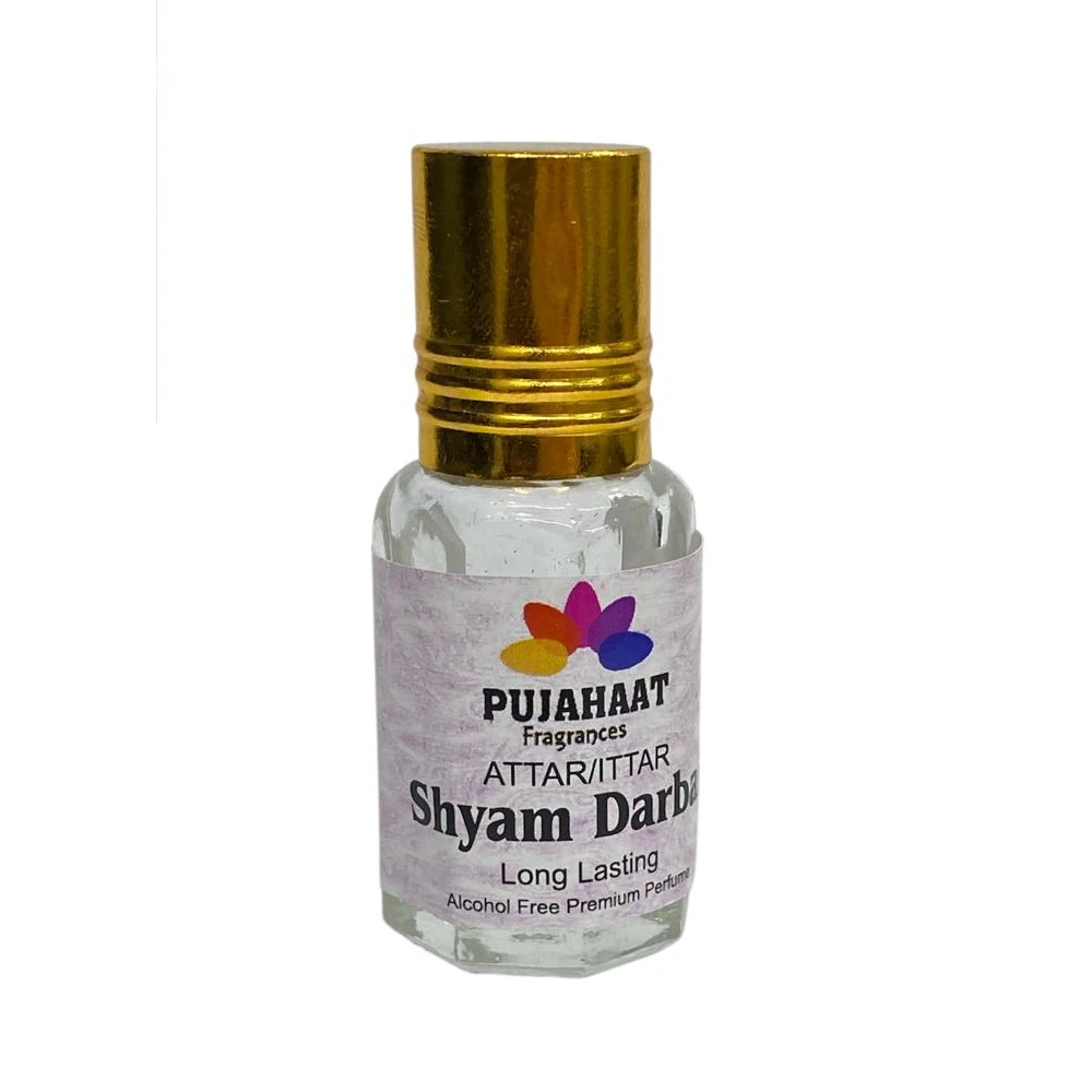 Pujahaat Non-Alcoholic Attar Shyam Darbar Attar Fragrance | Long Lasting Perfume Oil for Men & Women | Premium Quality | Travel Size - Image 3